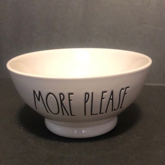Rae Dunn Artisan Collection by Magenta Small Footed Bowl “More Please” - Picture 1 of 4